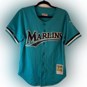 Mens Andre Dawson FL Marlins 1995 Cooperstown Collection Authentic Player Jersey